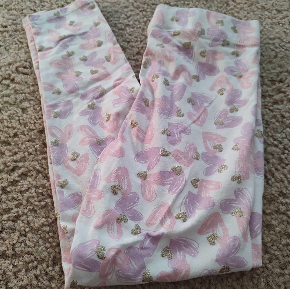 Girls Isaac Mizrahi Heart Print Leggings